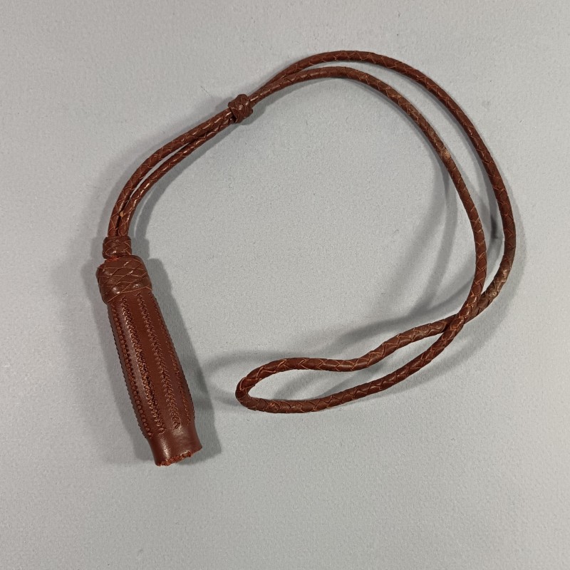 DRAGONNE EN CUIR MARRON POUR SABRE FRANCAIS OFFICIER MODELE 1822 1845 1882 OFFICIER CAVALERIE INFANTERIE EN CUIR TRESSE